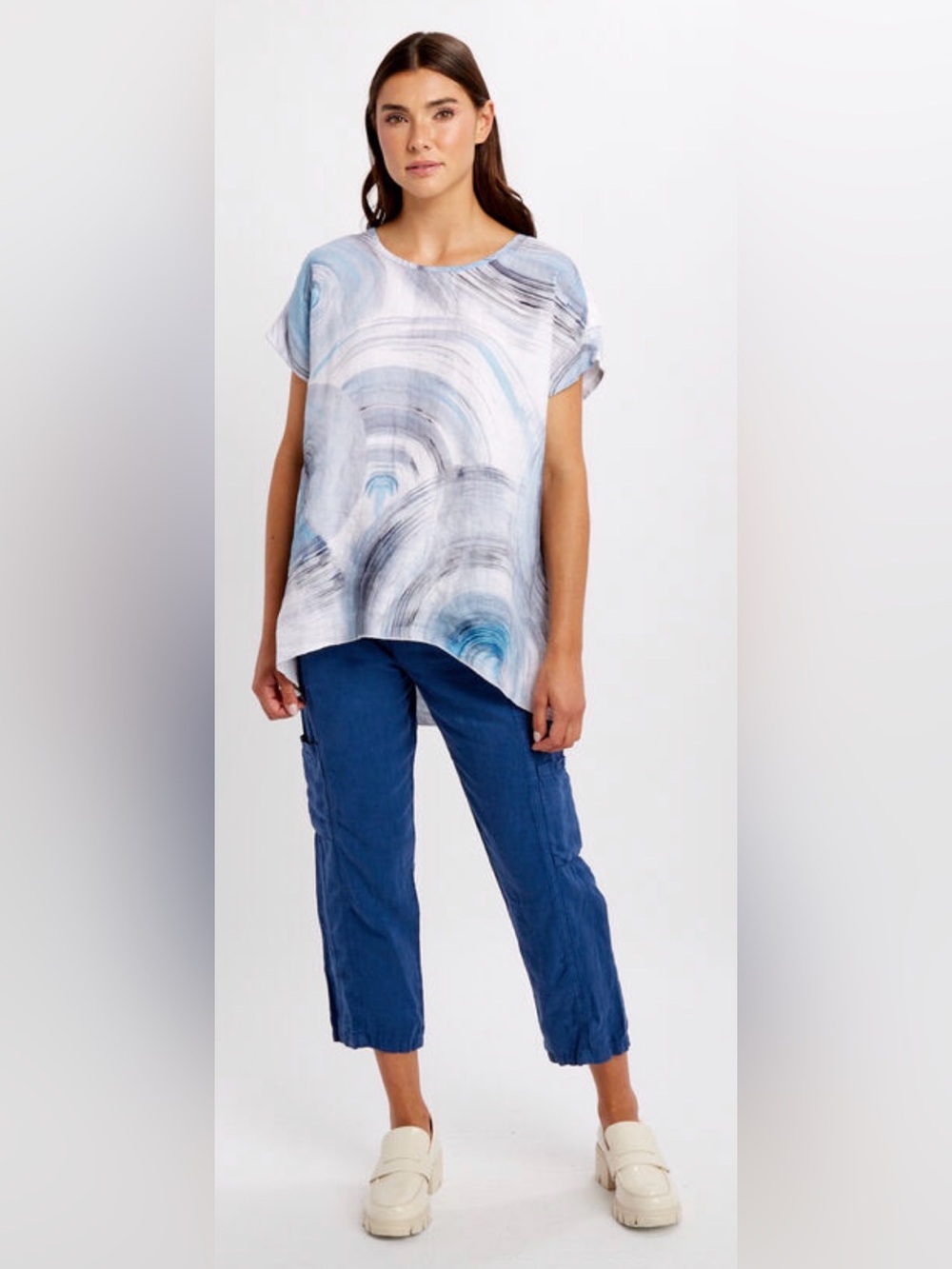 Simply Art by Dolcezza | Brushstroke Oversized Linen Top